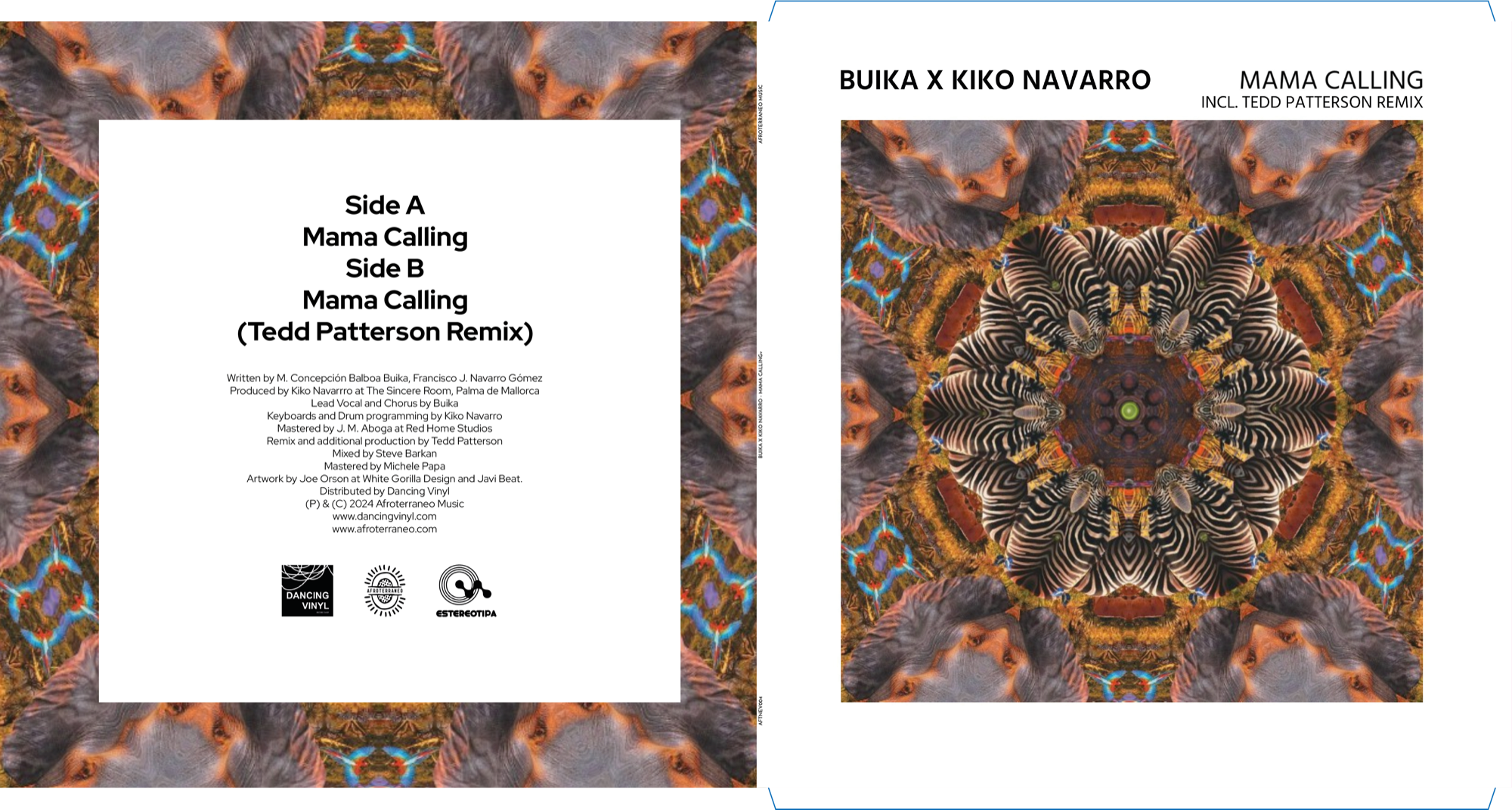 Buika x Kiko Navarro - Mama Calling Vinyl Cover