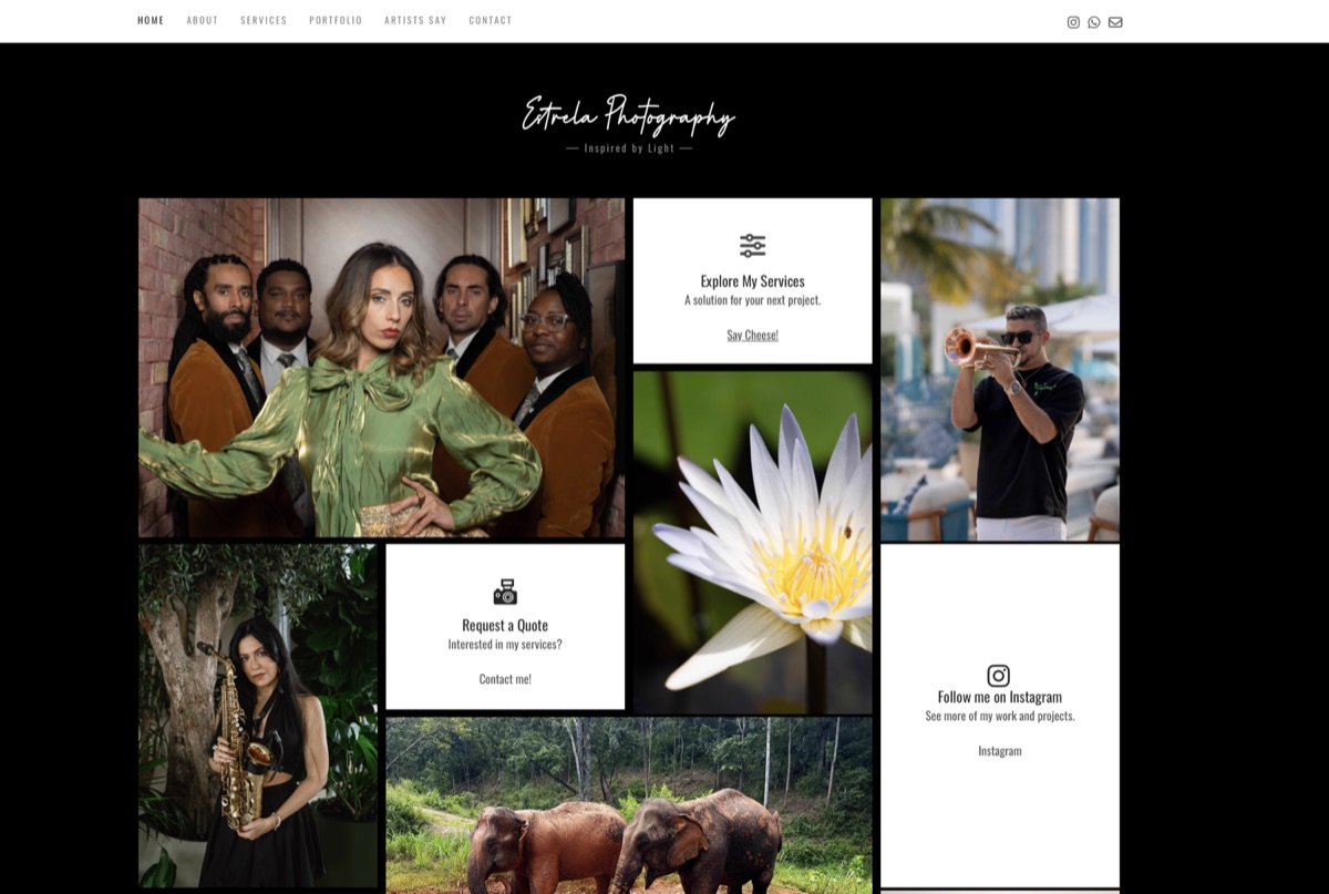 Estrela Photography Website
